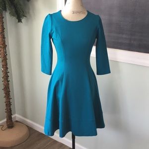 White House Black Market Teal Blue Dress 2